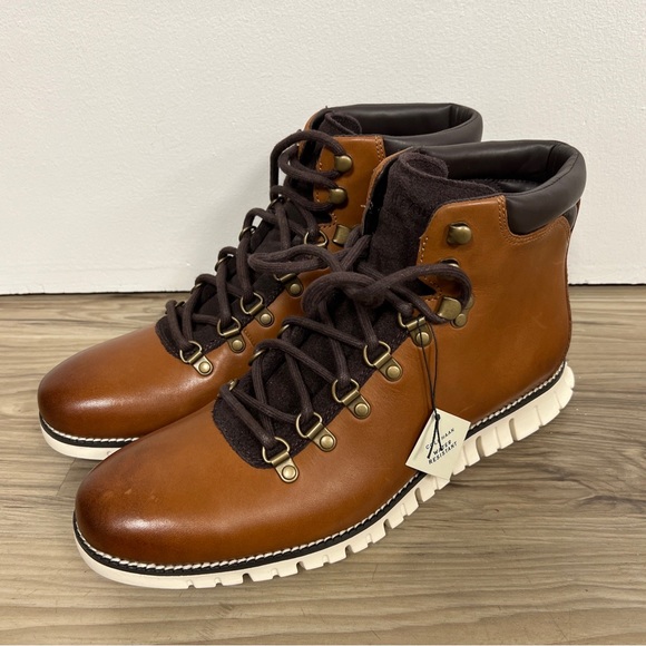 Cole Haan Zerogrand British Tan Hiker Water Resistant Boot C35595 NWOB - Picture 3 of 5